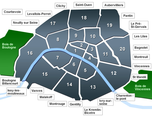 Plan expositions Paris