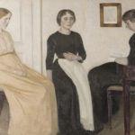 Tableau Vilhelm Hammershoi, 3 jeunes femmes, musée Jacquemart-André