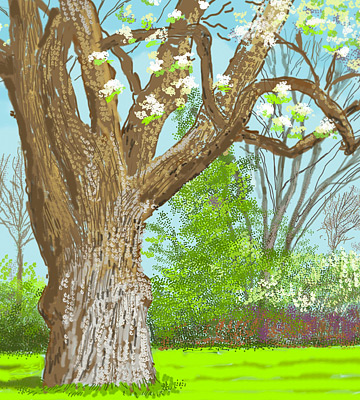 Expo David Hockney 25 à la Fondation Louis Vuitton