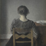 Tableau Vilhelm Hammershoi femme de dos